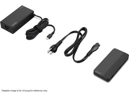 Lenovo USB-C Dual Display Travel Dock (w/ adapter)