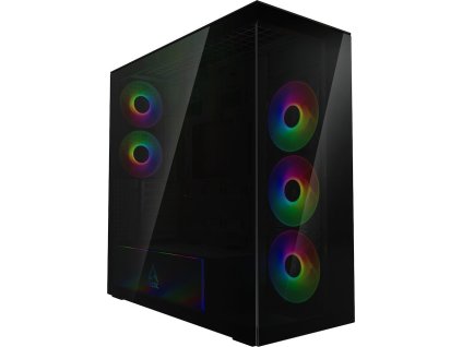 ARCTIC skříň Xtender / E-ATX / 2x120mm ARGB fan / 2xUSB / USB-C / tónované sklo / černá