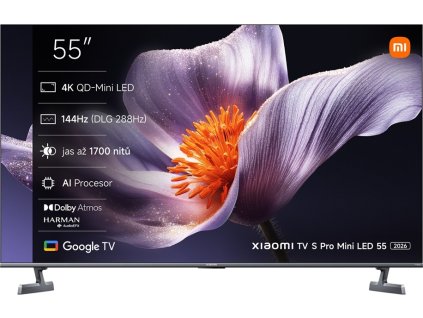 Xiaomi/Smart Display S Pro Mini LED 55 2026/55"/4K UHD/Šedá