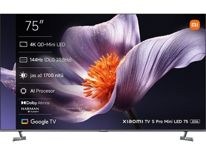 Xiaomi/Smart Display S Pro Mini LED 75 2026/75"/4K UHD/Šedá