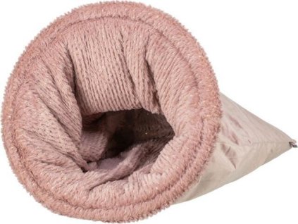 Vánoční sametový vak LIVIA Soft, ø 40 × 60 cm, starorůžová