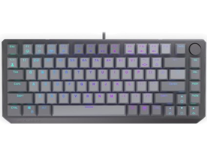 Endorfy mechanická klávesnice Thock V2 75% / drátová / ARGB /  red sw. / USB / zmenšená / US layout