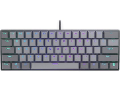 Endorfy mechanická klávesnice Thock V2 Compact / drátová / ARGB /  red sw. / USB / kompaktní / US layout