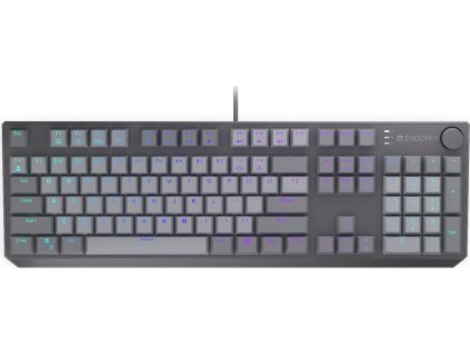 Endorfy mechanická klávesnice Thock V2 / drátová / ARGB /  red sw. / USB / num. kl. / US layout