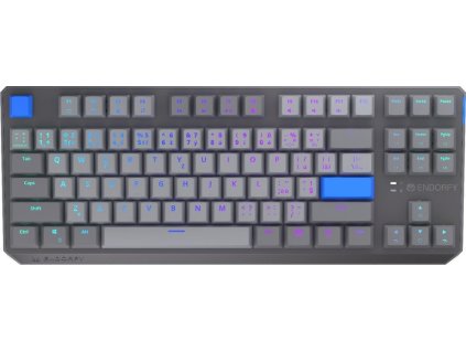 Endorfy mechanická klávesnice Thock V2 TKL / bezdrátová / ARGB /  yellow sw. / USB / CZ/SK layout