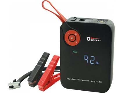 Kompresor AKU DIGITAL + JUMP STARTER s powerbankou 7.200mAh 600A