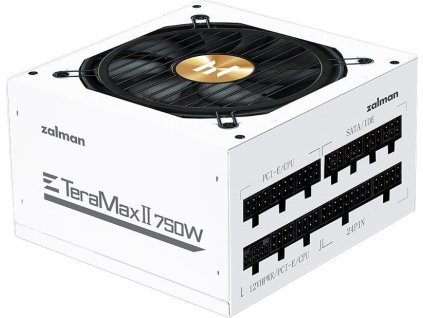 Zalman zdroj ZM750-TMX2 WH/ 750W / ATX3.0 / active PFC / modulární / 80 Plus Gold / bílý