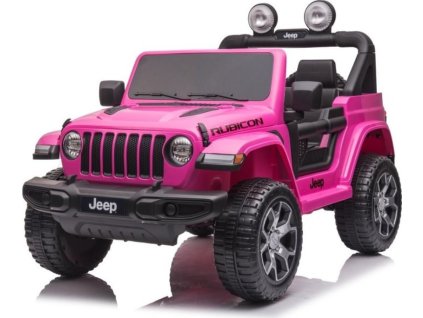Dětské elektrické autíčko Baby Mix Jeep Wrangler Rubicon růžové (poškozený obal)