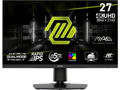 MSI MAG/272URDF E16/27"/IPS/4K UHD/320Hz/0,5ms/Černá/3R