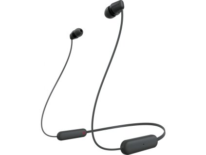 SONY sluchátka WI-C100 bezdr., černá