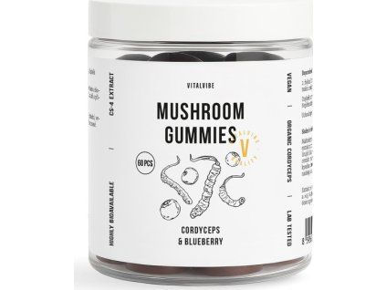 mushroom gummies cordyceps blueberry