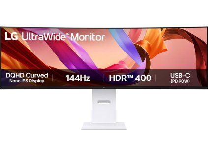 LG monitor 49U950A-W zakřivený  IPS 49"  / 5120 x 1440/ 32:9/ 5ms/144Hz/ DP/ HDMI/ USB/ repro