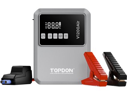 TOPDON Car Jump Starter JumpSurge V1200air/10000mAh/1200A/6,0l benzín/4,5l nafta