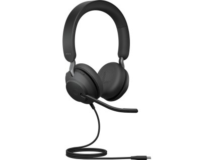 Jabra Evolve2 40 SE/Stereo/USB-C/Drát/Černá