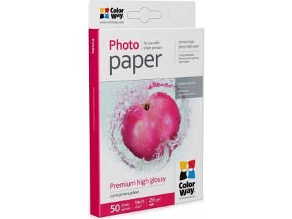 COLORWAY fotopapír/ premium high glossy 255g/m2, 10x15/ 50 kusů