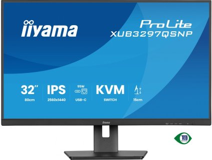 iiyama ProLite/XUB3297QSNP-B1/32"/IPS/QHD/100Hz/1ms/Černá/5R