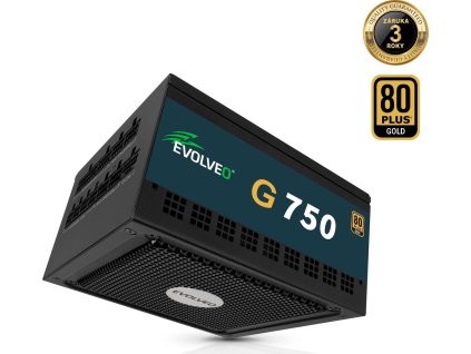 EVOLVEO G750,750W,ATX3.1,14cm,aPFC,80+GOLD,3YRW