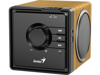 GENIUS repro SP-916BT/ Bluetooth 5.3/ 6W/ mikrofon/ barva světlé dřevo