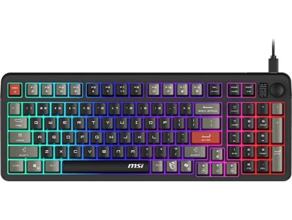 MSI herní klávesnice FORGE GK110/ drátová/ RGB podsvícení/ USB/ CZ+SK layout