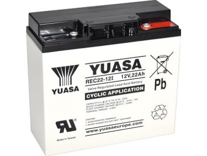 Baterie YUASA REC22-12I (12V; 22Ah; cyklická)