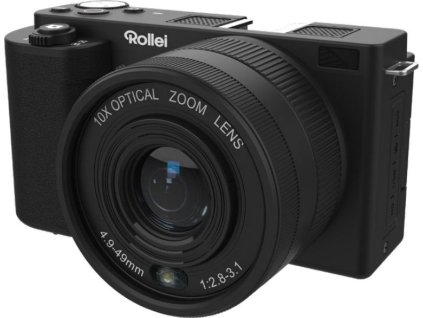 Rollei Compactline 10x Flip Screen/ 64 MPix/ 10x zoom/ Vyklápěcí 2,88 LCD/ 4K video/ Černý