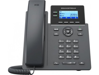 Grandstream GRP2602W/ VoIP telefon/ 2,21" podsvícený grafický display/ 4x SIP/ 2x LAN 10/100 Mbps/ PoE/ WiFi/ GDMS