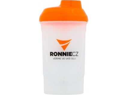 Ronnie.cz Šejkr Ronnie.cz - 600 ml (bílo-oranžový)