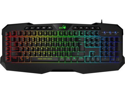 GENIUS GX GAMING Scorpion K11 Pro/ drátová/ Copilot/ podsvícená/ USB/ černá/ CZ+SK layout