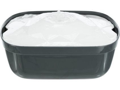 Pítko fontána Polygon, melamin/silikon, 2.5 l/ 28 × 11 × 22 cm, šedá/bílá (RP 7,40 Kč)