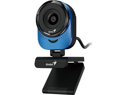 GENIUS FaceCam 1000X Q Blue/ 720p HD/ 360° rotace/ 90° náklon/ USB 2.0/ UVC/ mikrofon/ modrá