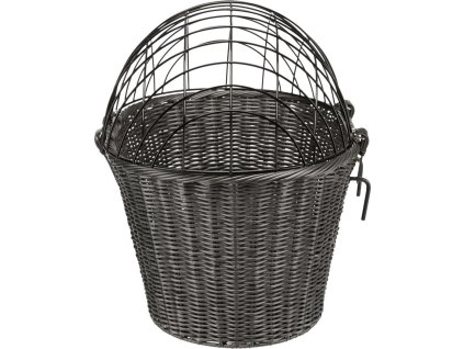 Transportní košík na řidítka, 44 x 34  x 41cm, antracit (max. 5kg)