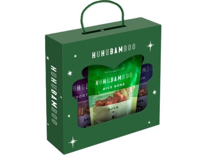 Huhubamboo vánoční box s pamlsky 6x75g