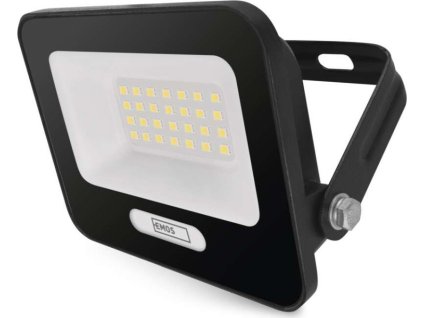 LED reflektor GLARO 20W, černý, IP65, 2000 lm, neutrální bílá