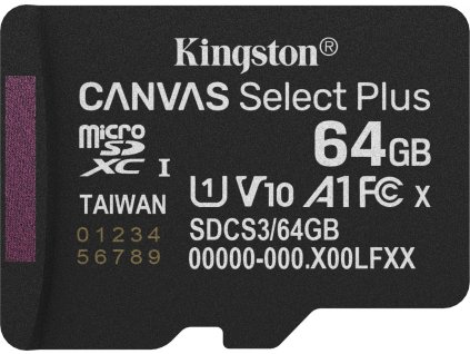 Kingston Canvas Select Plus/Micro SDXC/64GB/UHS-I U1 / Class 10