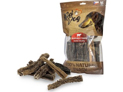 KIDDOG 100% Natural Snack, hovězí žaludek (dršťky) 12 cm/ 400 g