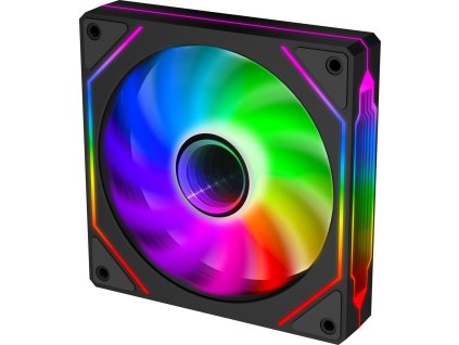 EVOLVEO 120UX-M, ventilátor, 120mm, 4pin molex, ARGB, master, černý