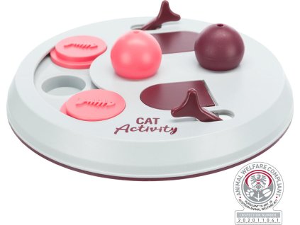 Cat Activity FLIP BOARD, strategická hra,  ø 23, vínová/růžová/šedá