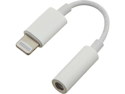 PremiumCord Apple Lightning audio redukční kabel na 3.5 mm stereo jack/female, bílý