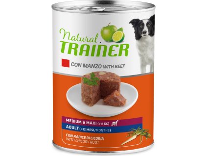 Konzerva Trainer Natural MAINT M&M ADULT hovězí 400g LT