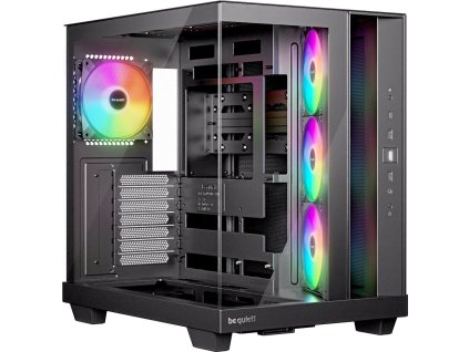 Be quiet! skříň LIGHT BASE 500 LX / MidT / 4x120mm ARGB fans / 2 x USB 3.2 / USB-C / panoramatická / černá