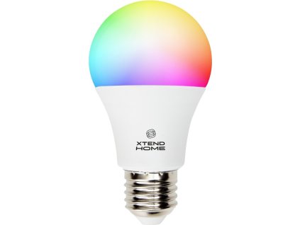 Xtend Home smart LED žárovka, E27, RGB+W, 11W, 1050lm, barevná, stmívatelná, WiFi, Tuya