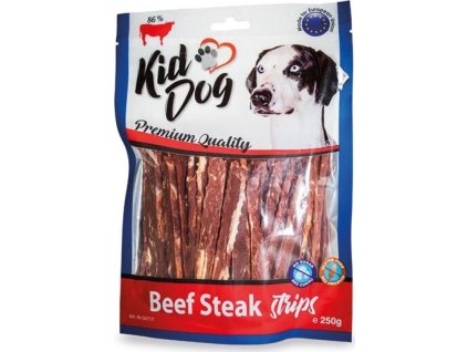 KIDDOG hovězí steak v proužku 250 g