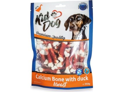 KIDDOG kachní prsa na kalciové kostičce 250 g