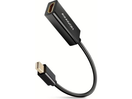 AXAGON adaptér z Mini DisplayPort na HDMI 1.4 / RVDM-HI14N / 4k/30Hz / 0,2m