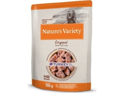 Kapsička Nature´s variety original pro střední psy s krůtou 300g