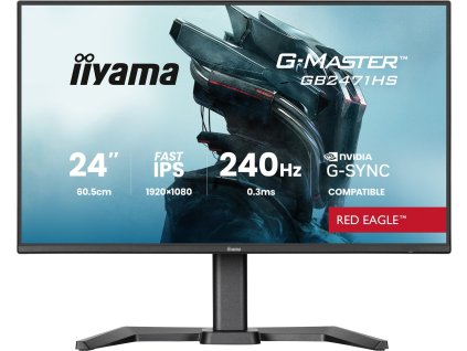 iiyama G-Master/GB2471HS-B1/23,8"/IPS/FHD/240Hz/0,3ms/Černá/3R