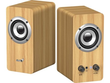 GENIUS repro SP-HF400 Pine Wood/ 2.0/ 10W/ dřevěné/ barva světlé dřevo