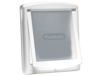 Dvířka PetSafe plastová s transparentním flapem bílá, výřez 37x31,4cm