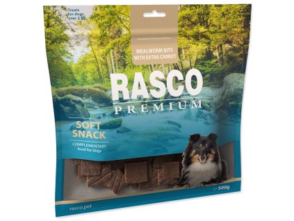 Pochoutka Rasco Premium mouční červi a extra mrkví 500g