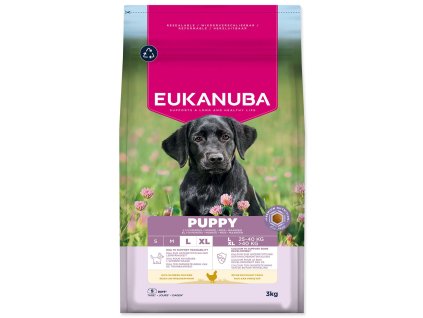 Krmivo EUKANUBA Puppy Large rich in fresh chicken 3kg